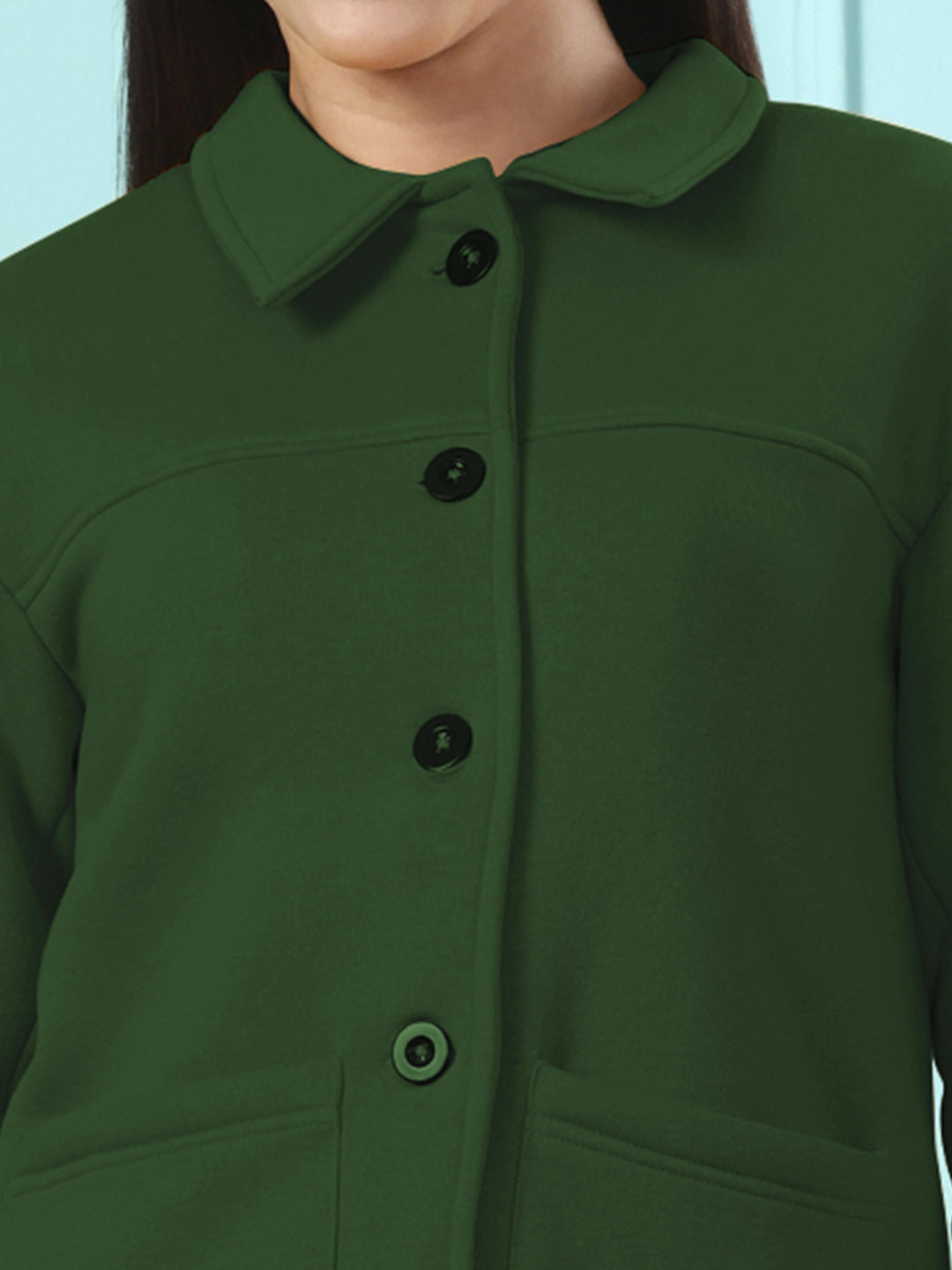 Casual Fleece Buttoned Jacket