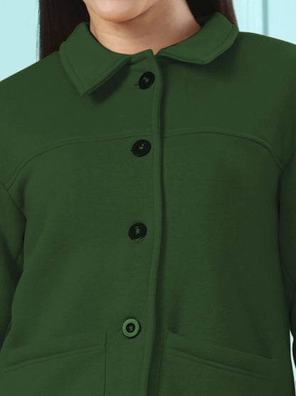 Casual Fleece Buttoned Jacket