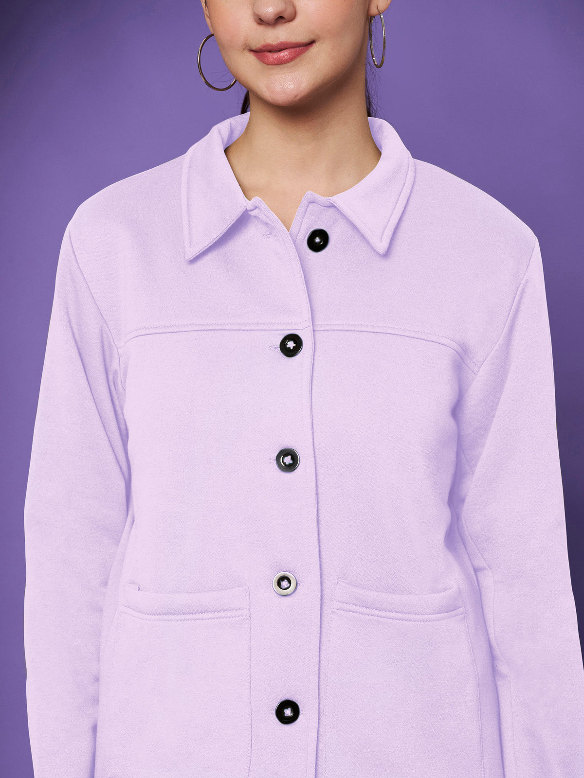 Casual Fleece Buttoned Jacket