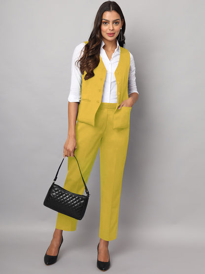 Waistcoat With Trousers Suit