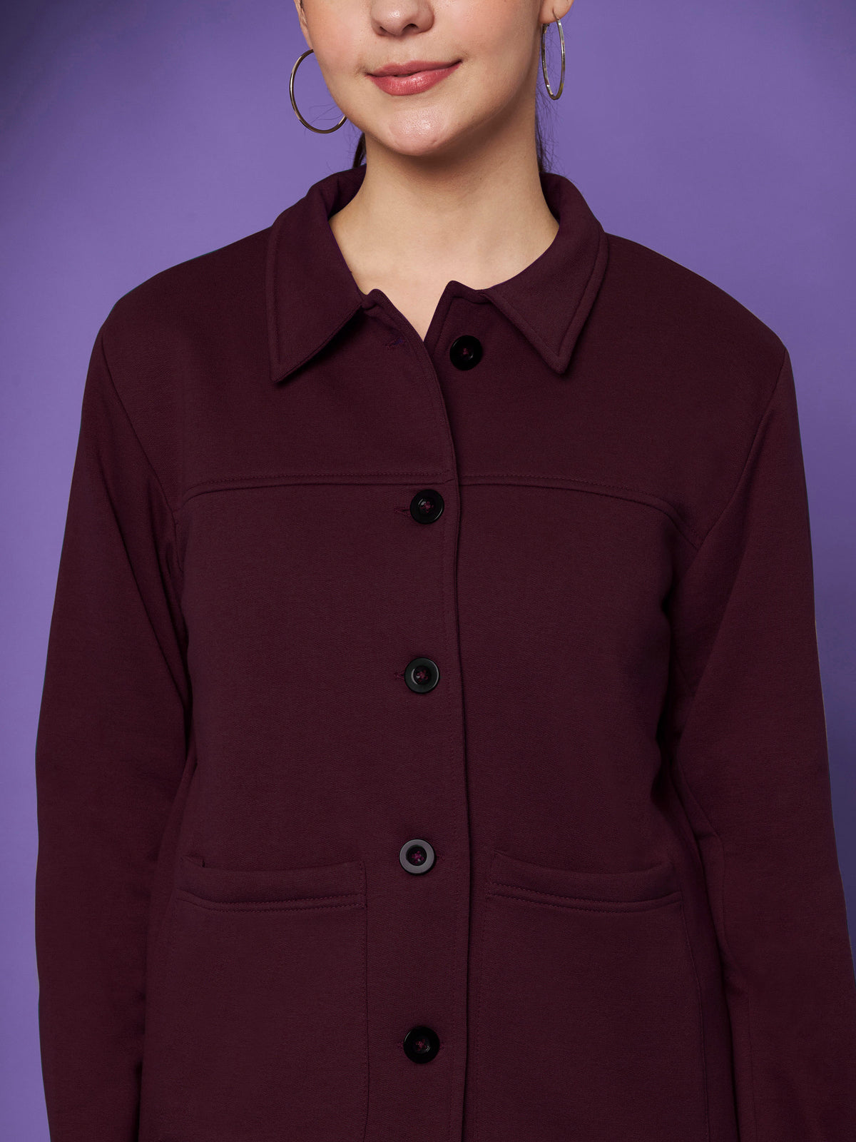 Casual Fleece Buttoned Jacket