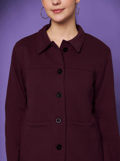 Casual Fleece Buttoned Jacket