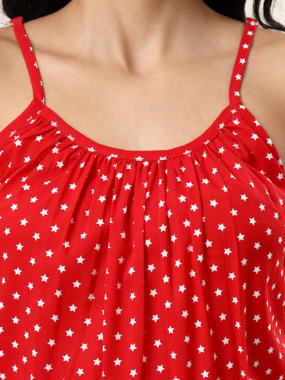 Strappy Printed Playsuit