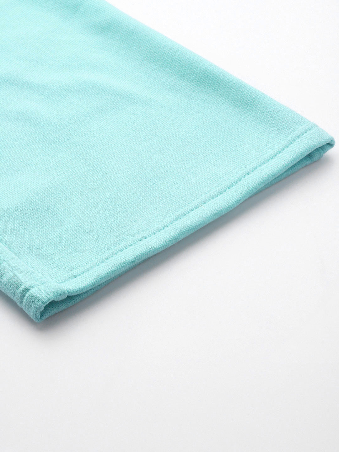 Solid Relaxed Straight Fit PolyCotton Fleece Trousers