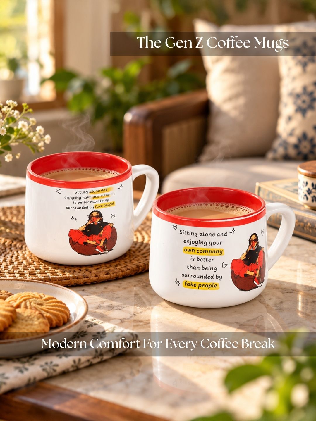 Gen-Z Coffee Mugs - 375 ml