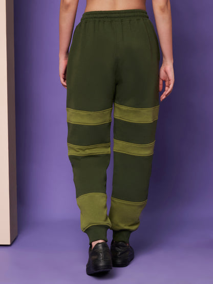 Colourblocked Wrinkle Free Zip Trousers