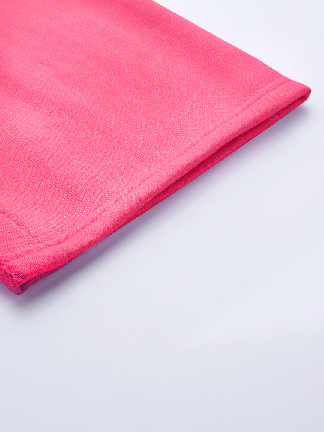 Solid Relaxed Straight Fit PolyCotton Fleece Trousers