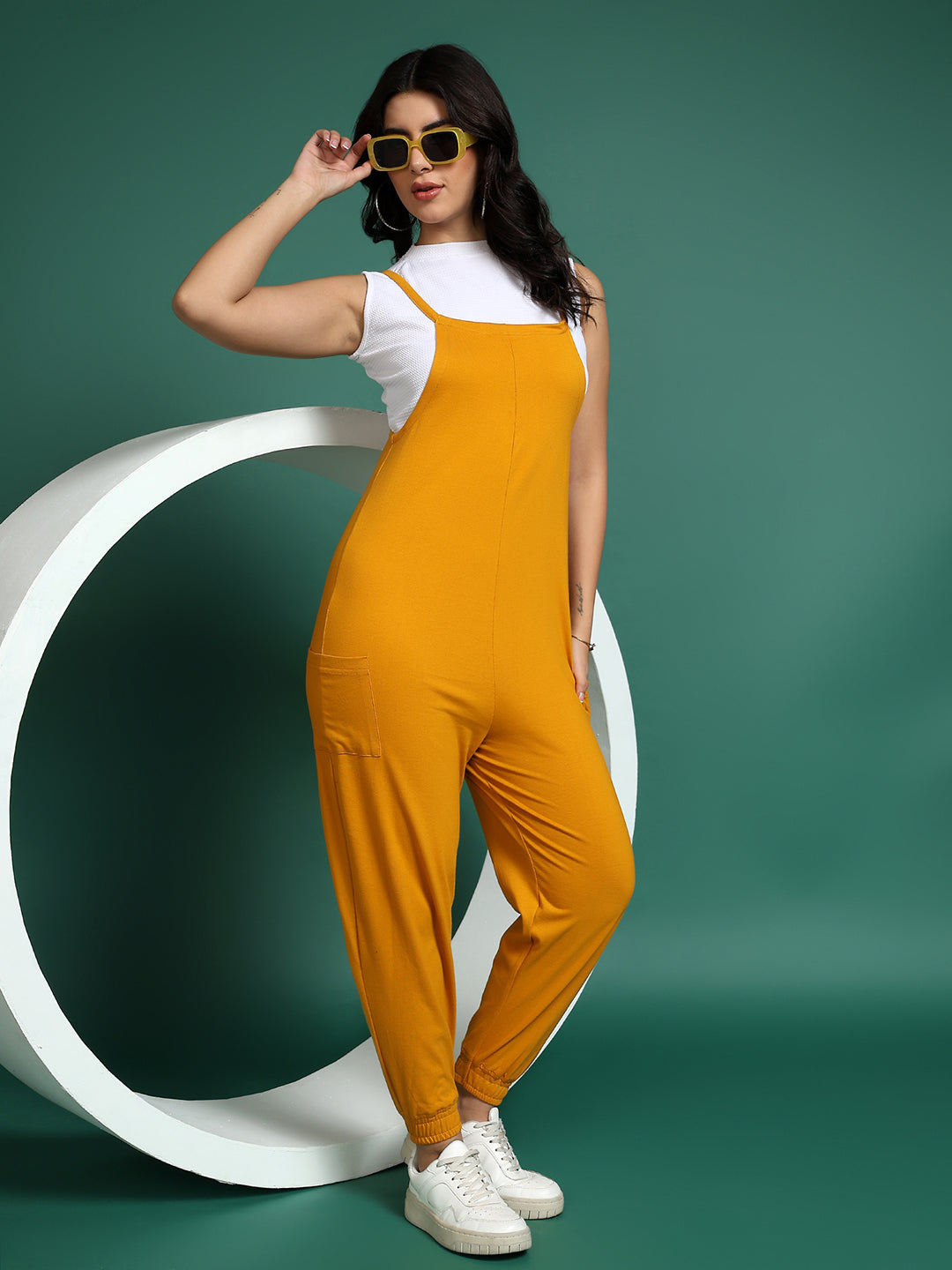BRINNS Women Shoulder Straps Cotton Jumpsuit