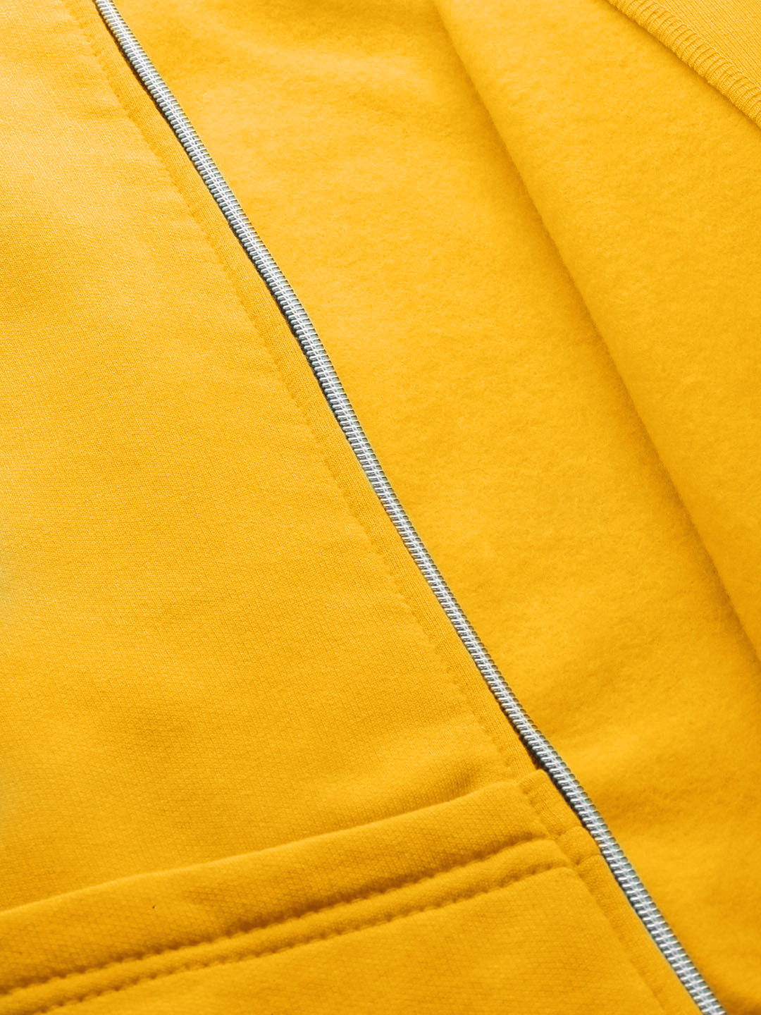 Collarless Solid Fleece Casual Bomber Jacket