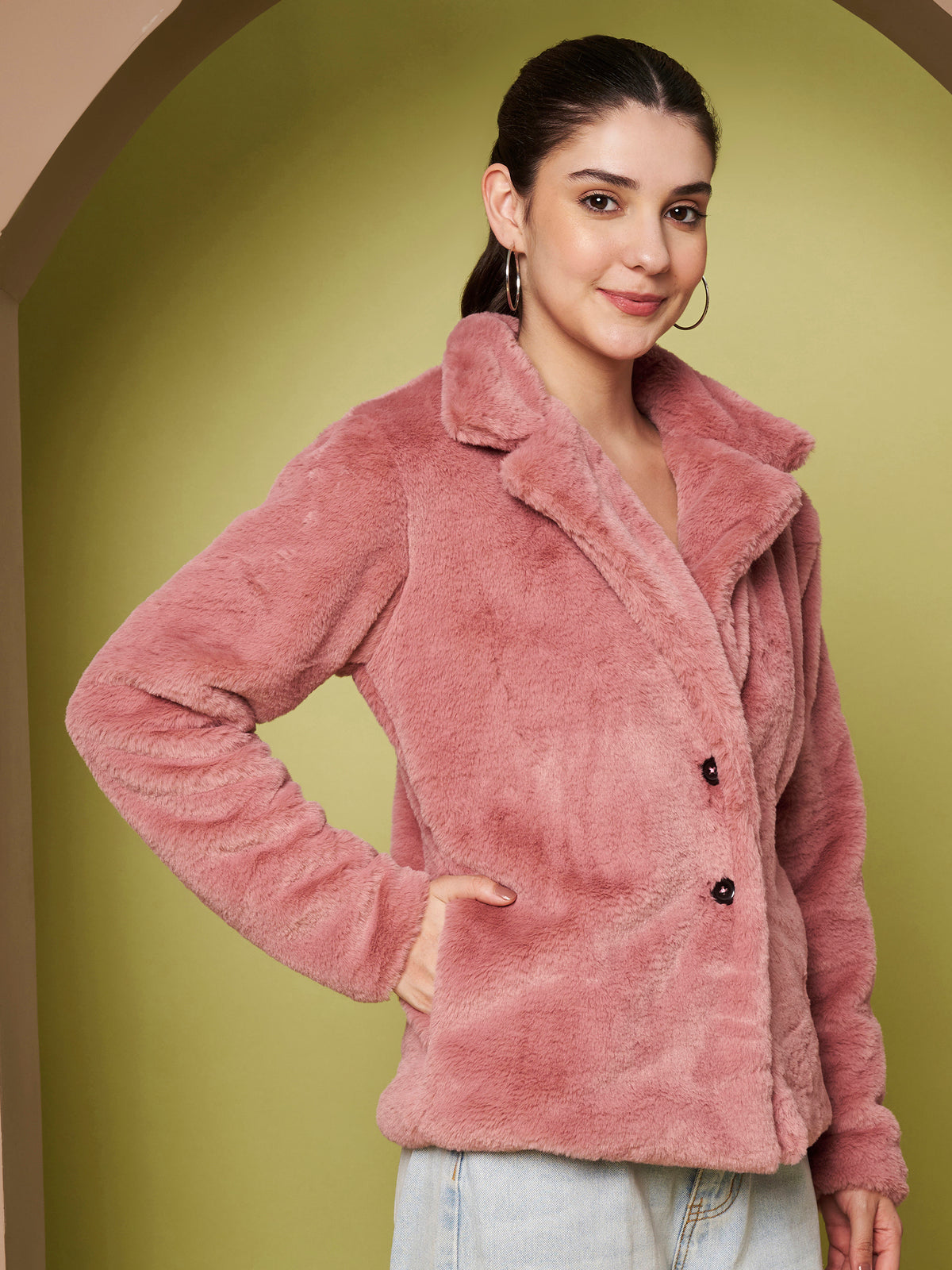 Single-Breasted Winter Coat
