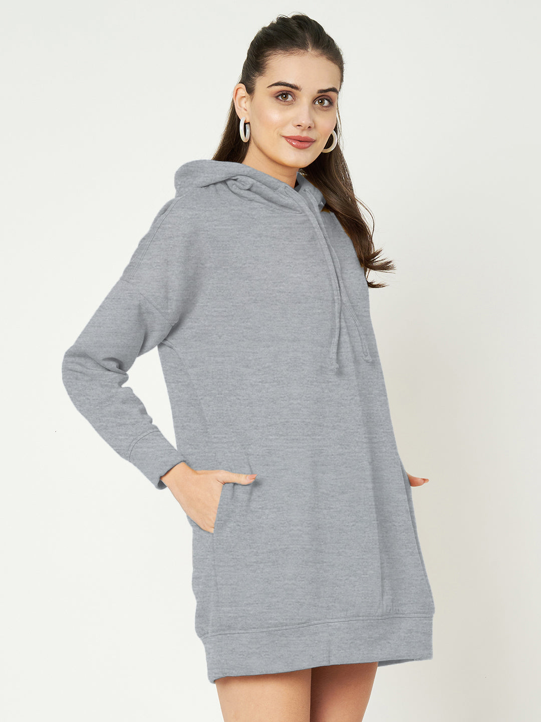 Hooded Longline Sweatshirt