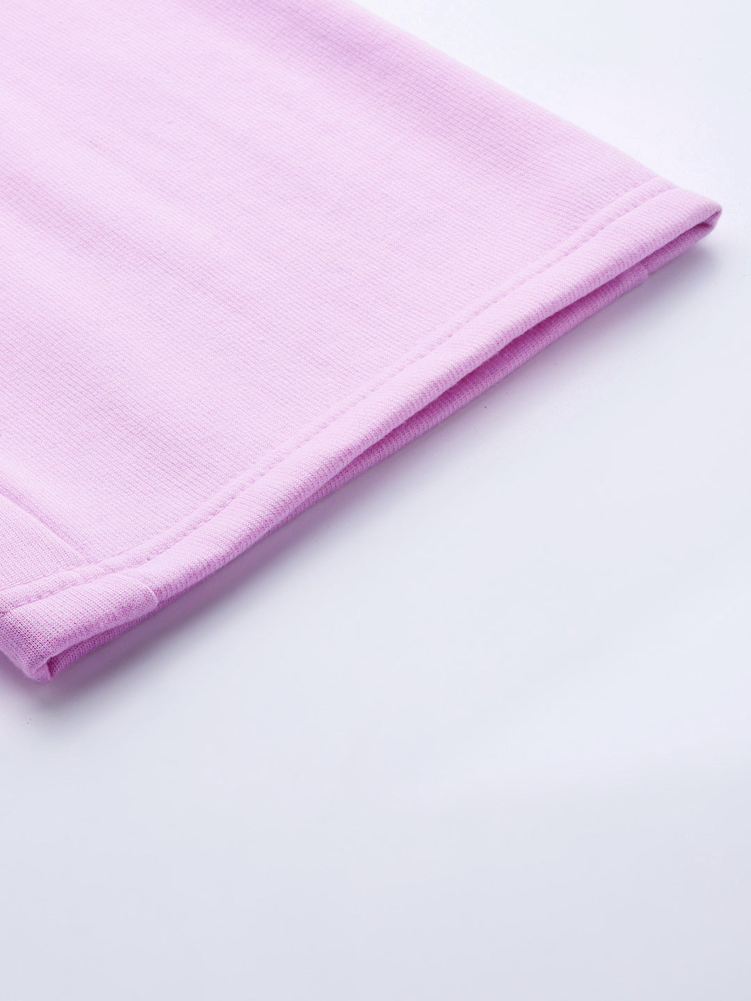 Solid Relaxed Straight Fit PolyCotton Fleece Trousers