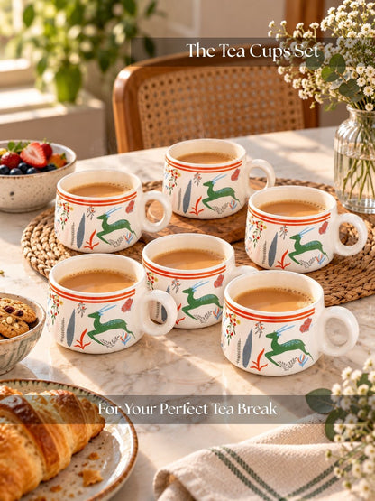 Coffee Mugs Set of 6 | 200 ml