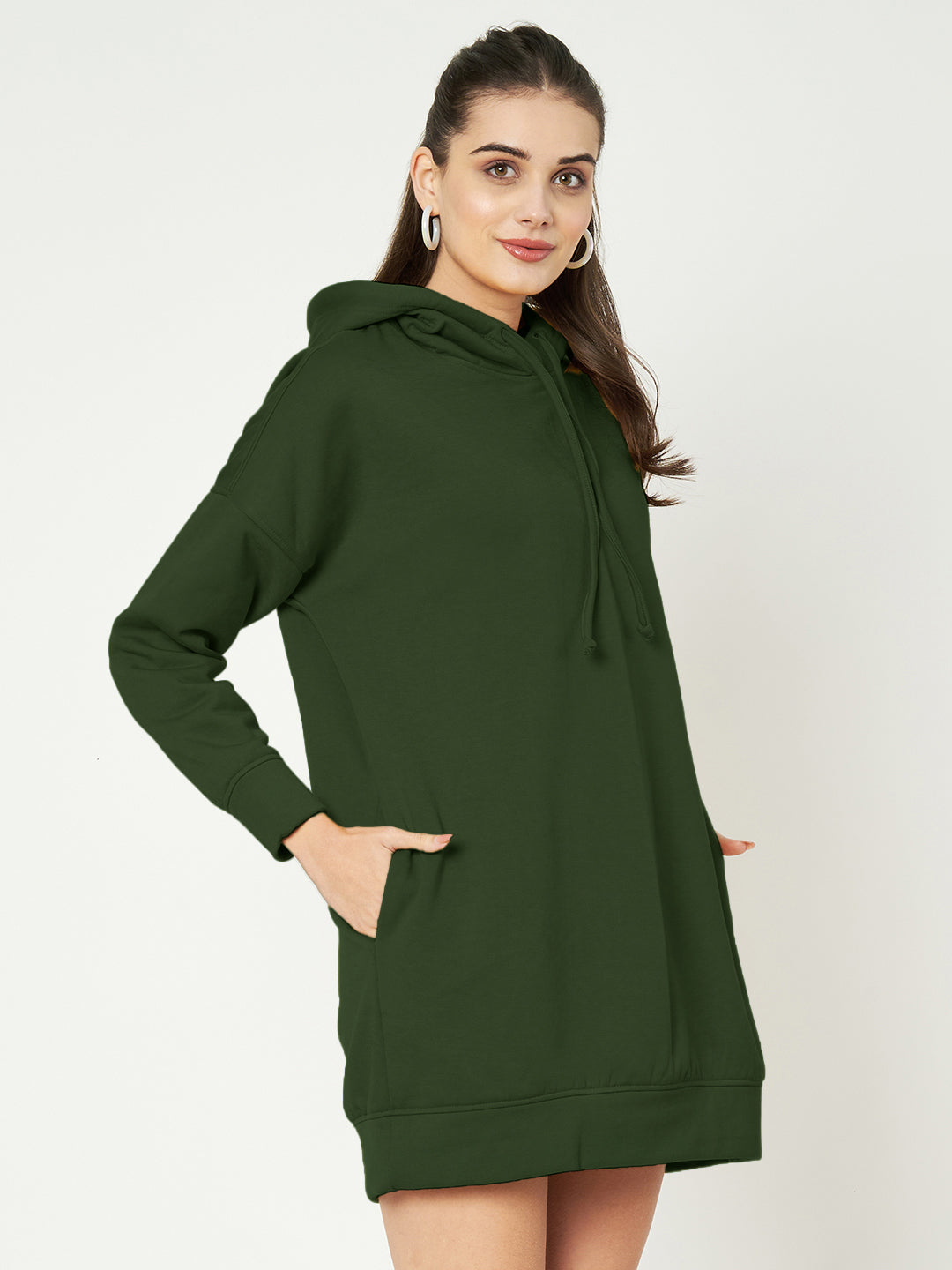 Hooded Longline Sweatshirt