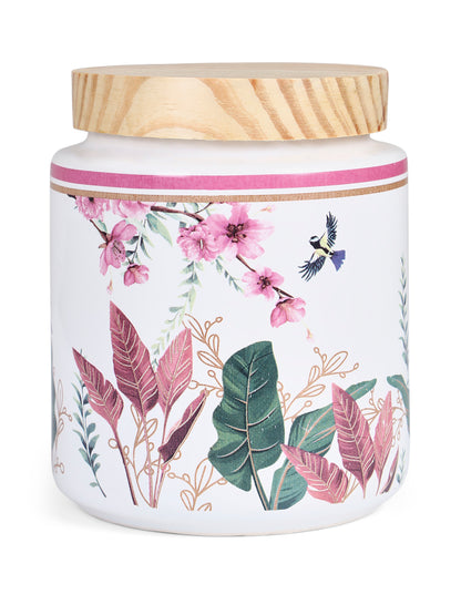 Jar Set with Wooden Lid & Stand - 750 ml each