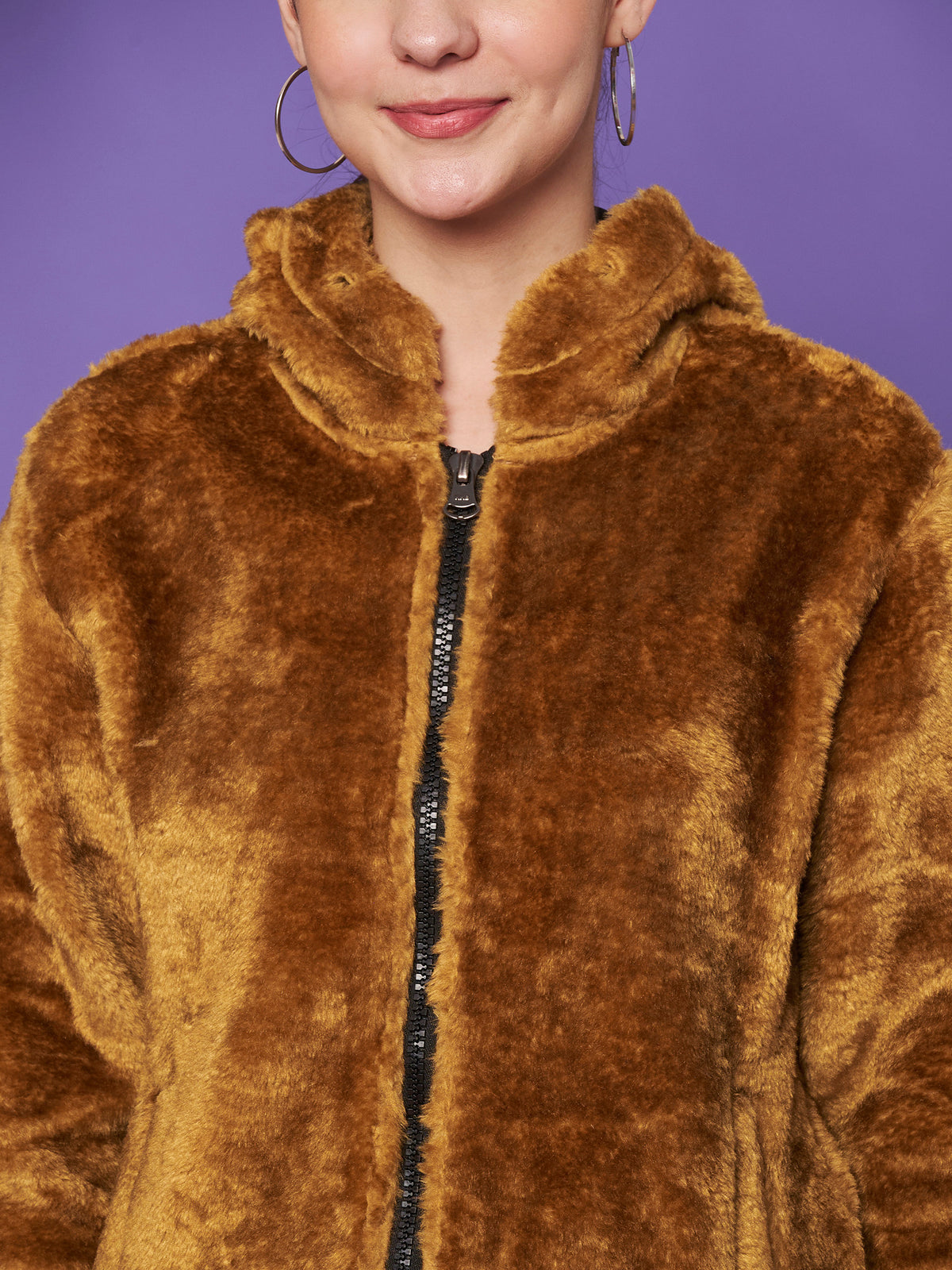 Hooded Winter Jacket with Front Pockets
