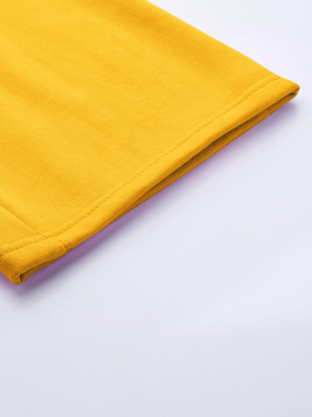 Solid Relaxed Straight Fit PolyCotton Fleece Trousers