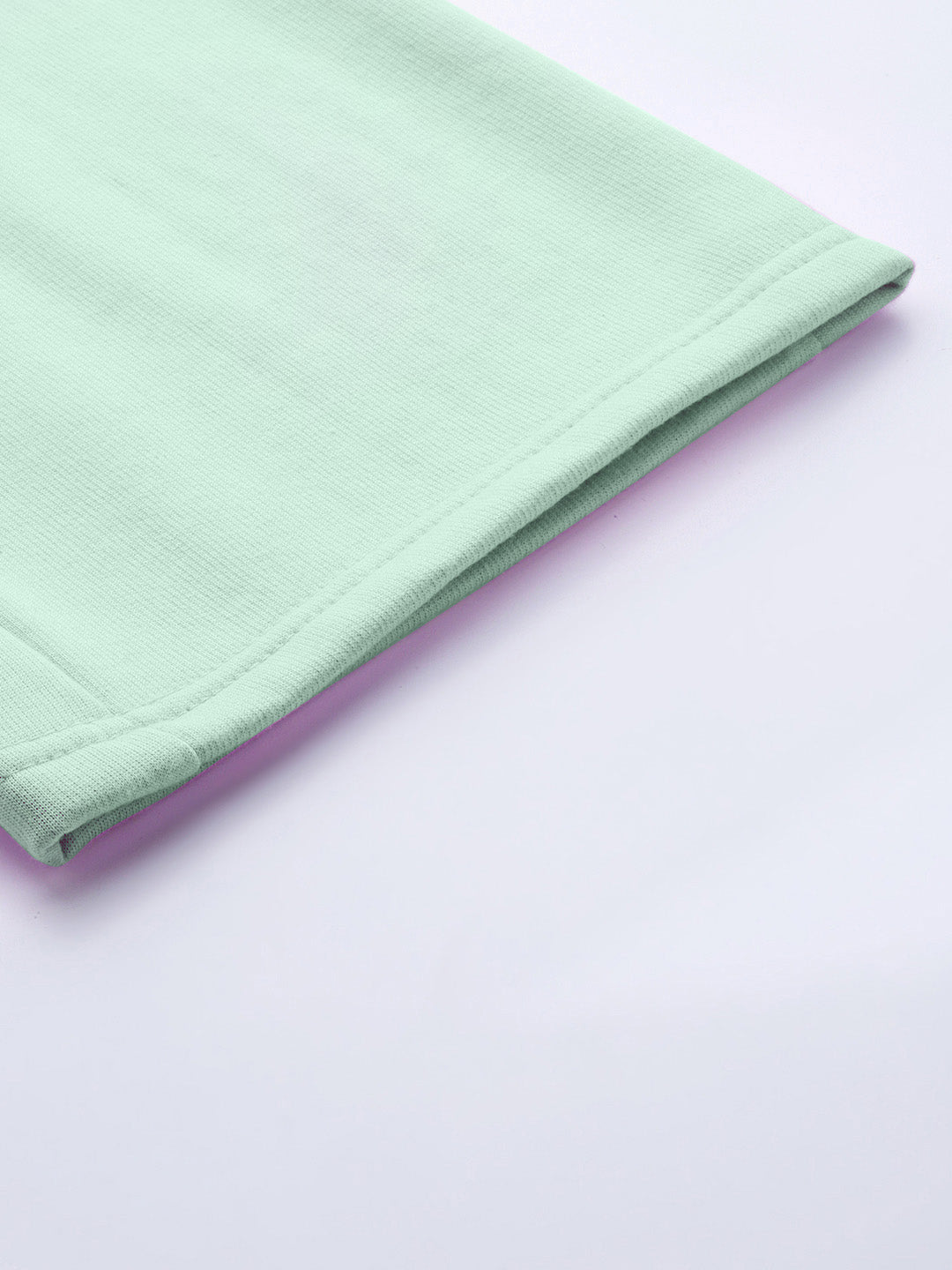 Solid Relaxed Straight Fit PolyCotton Fleece Trousers