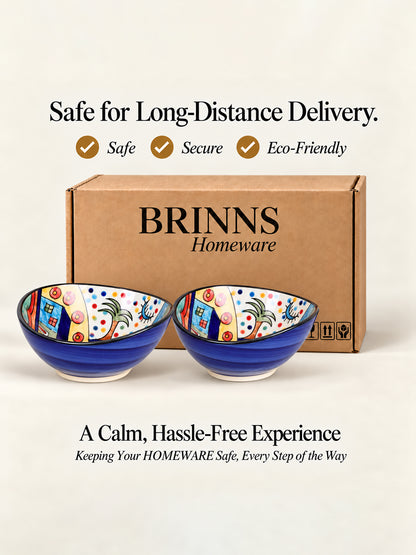 Snack Bowls | Multicolor Handpainted | 450 ml