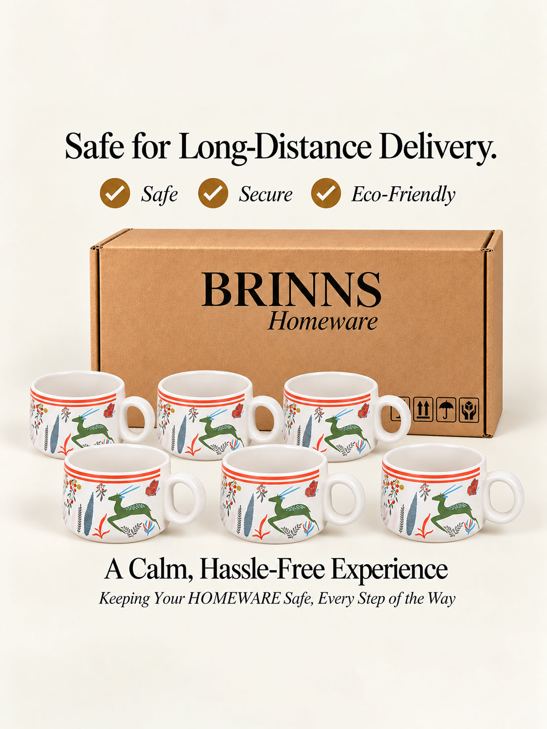 Coffee Mugs Set of 6 | 200 ml