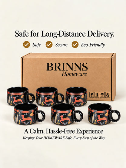 Coffee Mugs Set of 6 | 200 ml