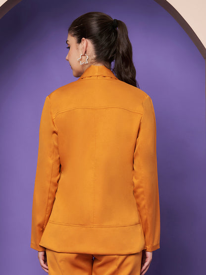 Shawl Collar Open Front Blazer