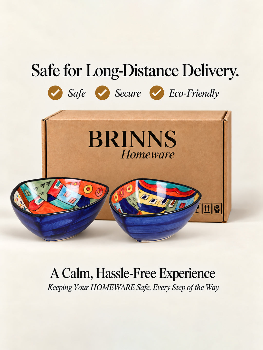 Snack Bowls | Multicolor Handpainted | 500ml