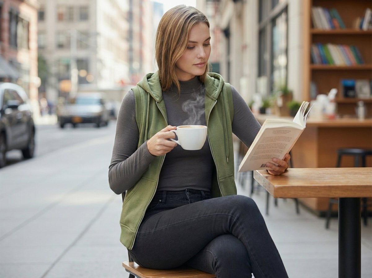 Sleeveless Hooded Sweatshirt