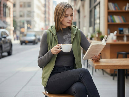 Sleeveless Hooded Sweatshirt