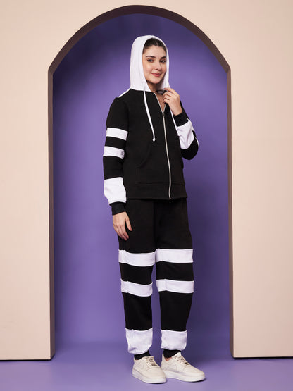 Colourblocked Hooded Sweatshirt & Joggers Co-Ords
