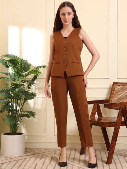 Waistcoat With Trousers Suit