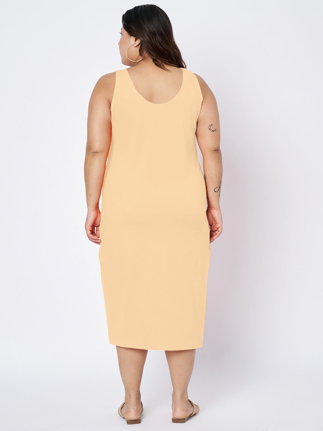 Plus Size Sheath Midi Dress