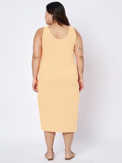 Plus Size Sheath Midi Dress