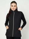 Mock Collar Fleece Tailored Jacket