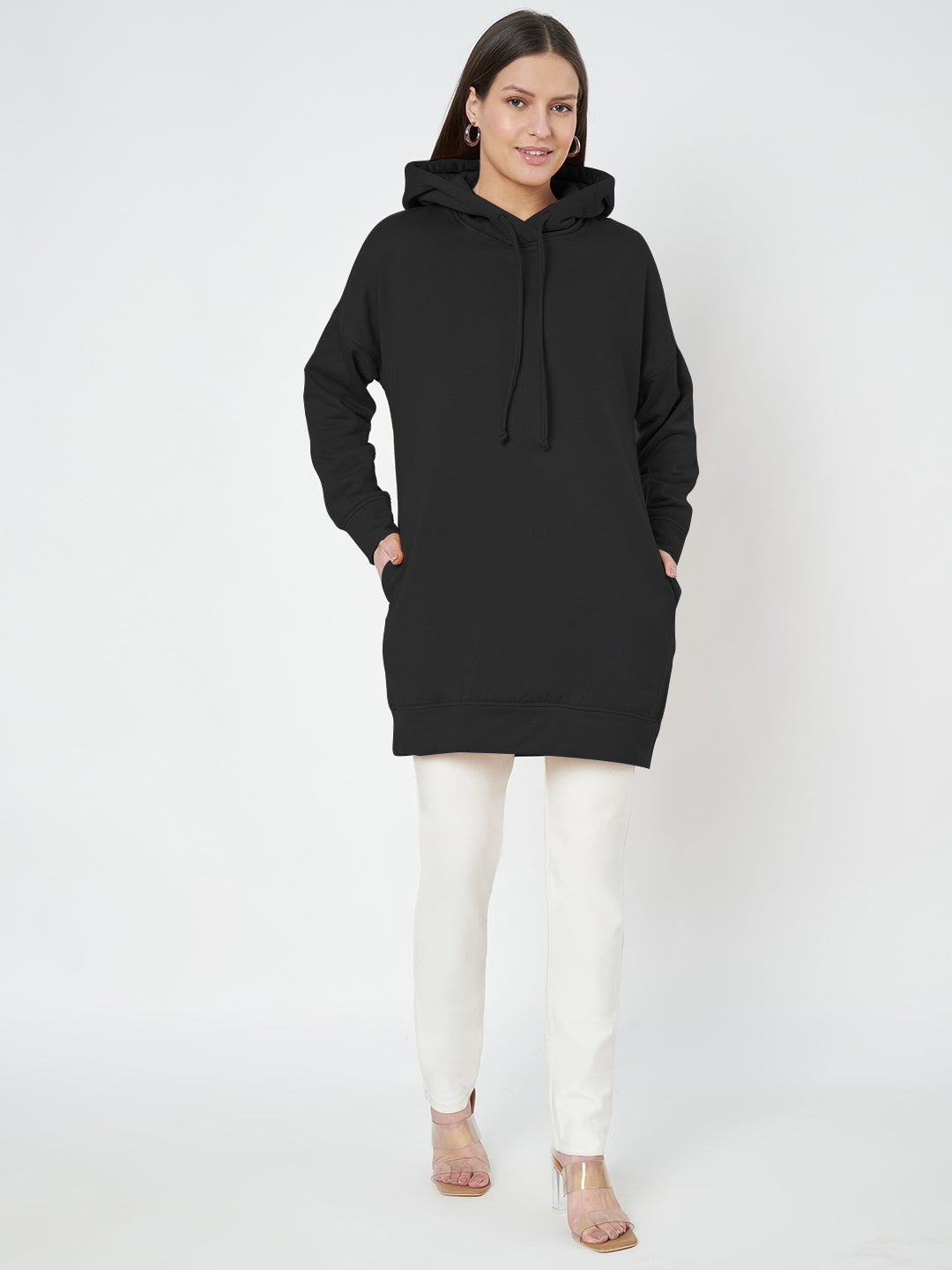 Hooded Longline Sweatshirt