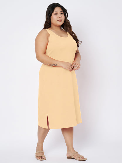 Plus Size Sheath Midi Dress