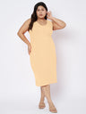 Pluslane Sheath Midi Dress