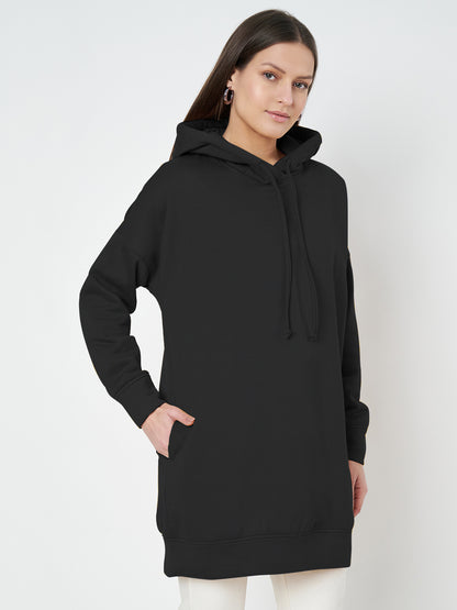 Hooded Longline Sweatshirt
