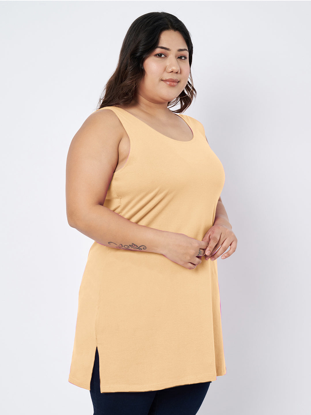 Plus Size Cotton Slip