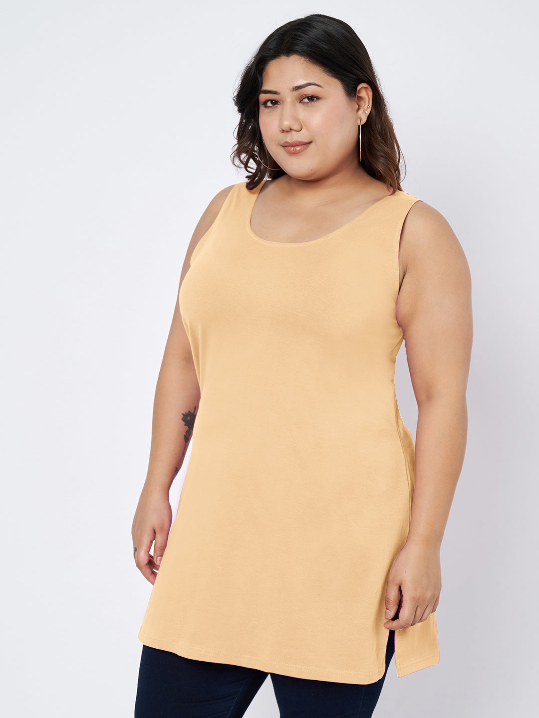 Plus Size Cotton Slip