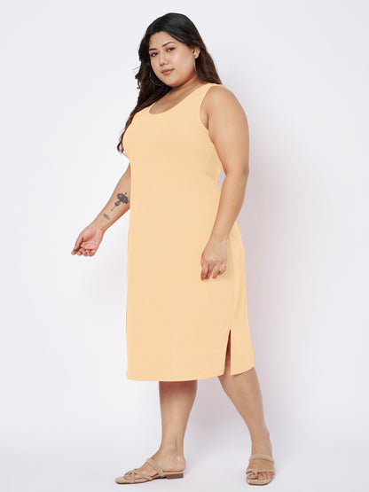 Plus Size Sheath Midi Dress