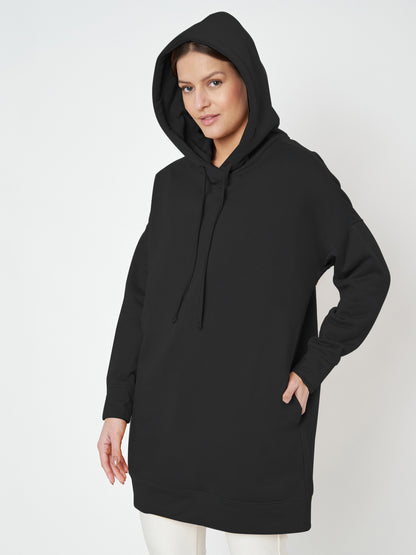 Hooded Longline Sweatshirt