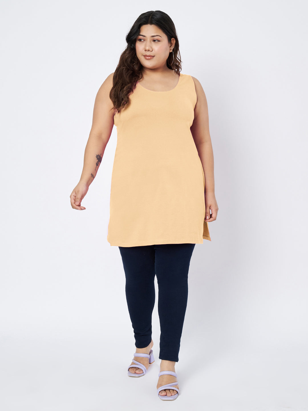 Plus Size Cotton Slip