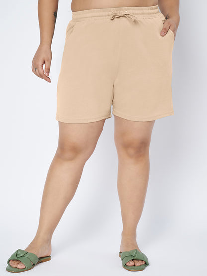 Plus Size Cotton Shorts