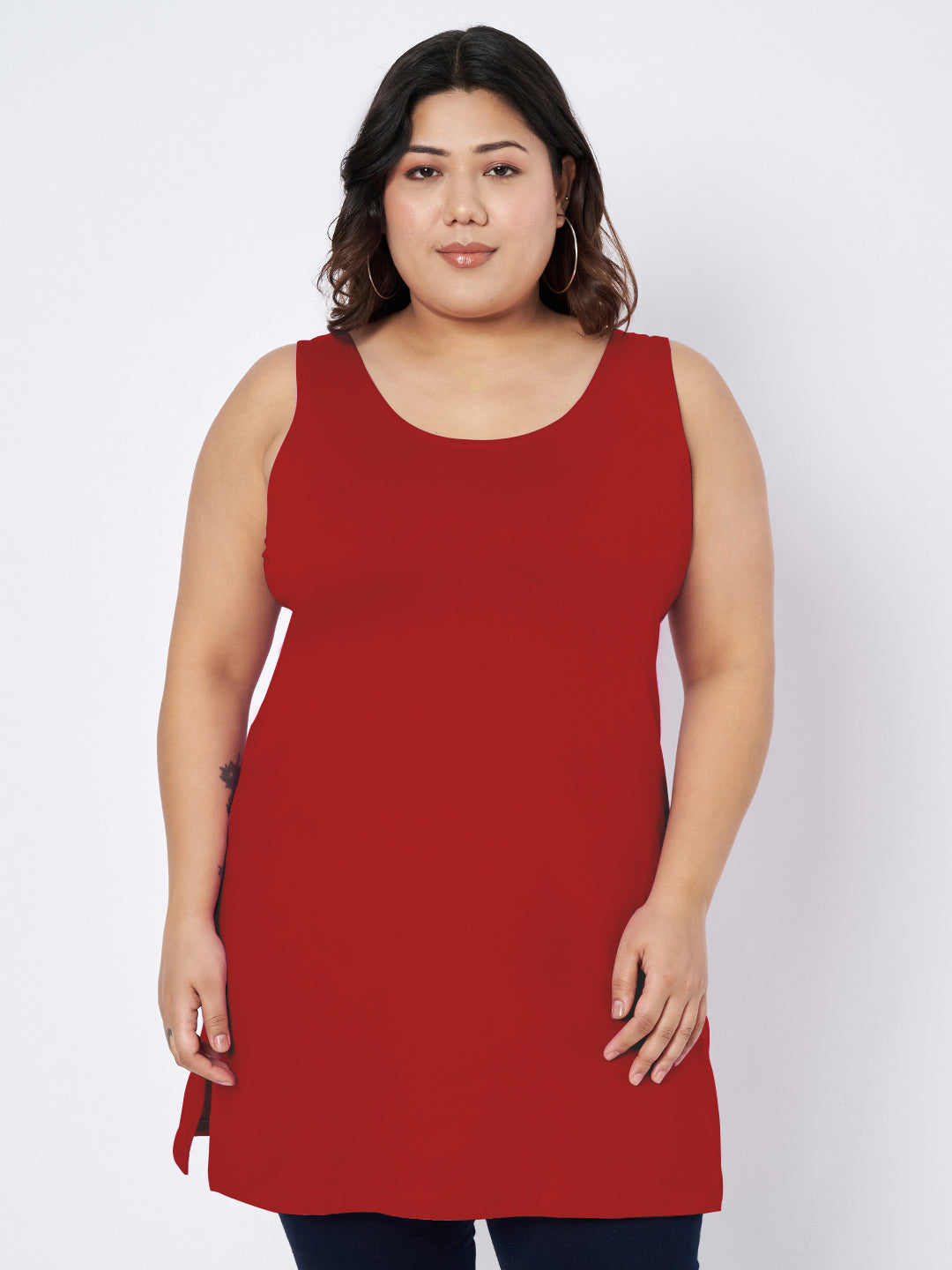 Plus Size Cotton Slip