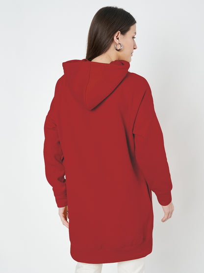 Hooded Longline Sweatshirt