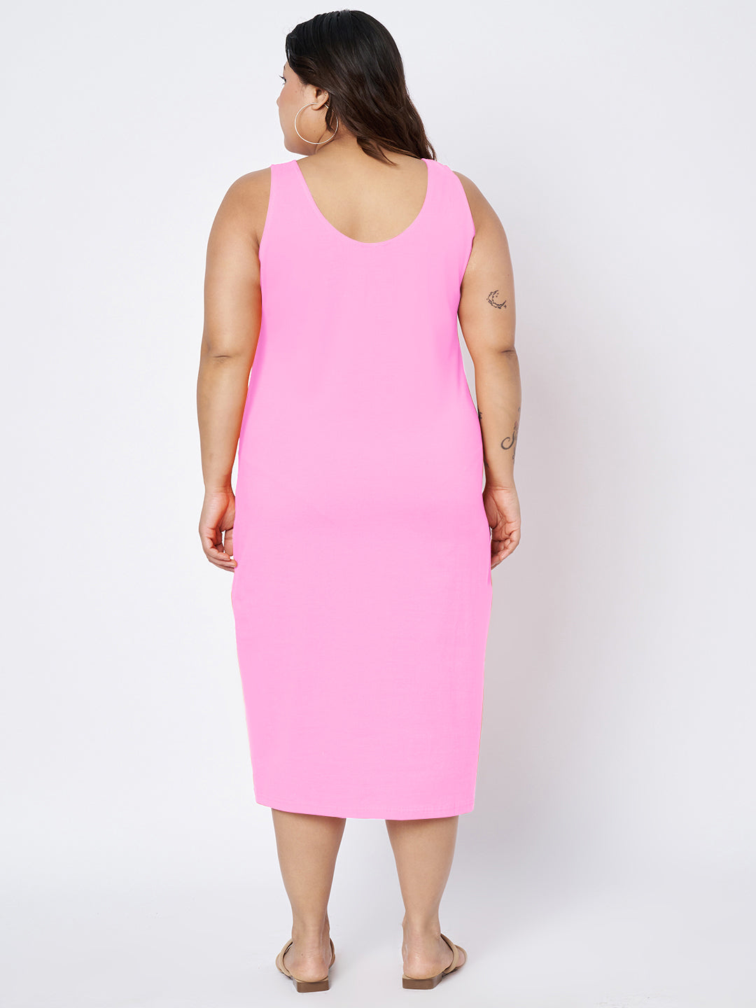 Plus Size Sheath Midi Dress
