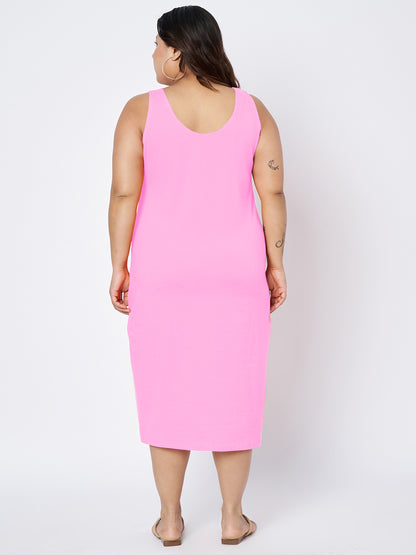 Plus Size Sheath Midi Dress