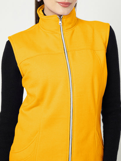 Mock Collar Fleece Tailored Jacket