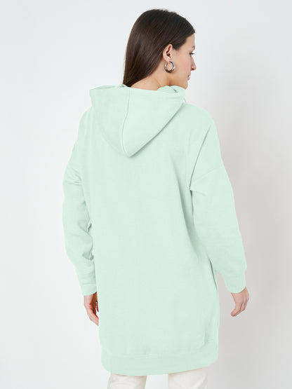 Hooded Longline Sweatshirt